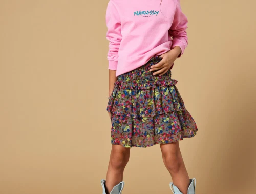 Kids ONLY december sky/ranch romance smock nederdel